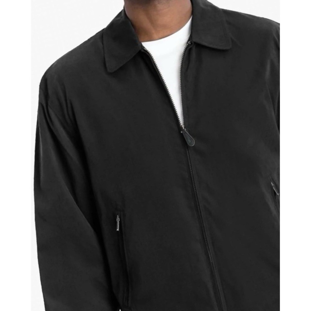 LONDON FOG Collection Auburn Golf Jacket Zip Front Men's Size 3XL Black New‎